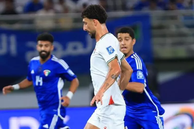 وسام أبو علي مهاجم منتخب فلسطين 